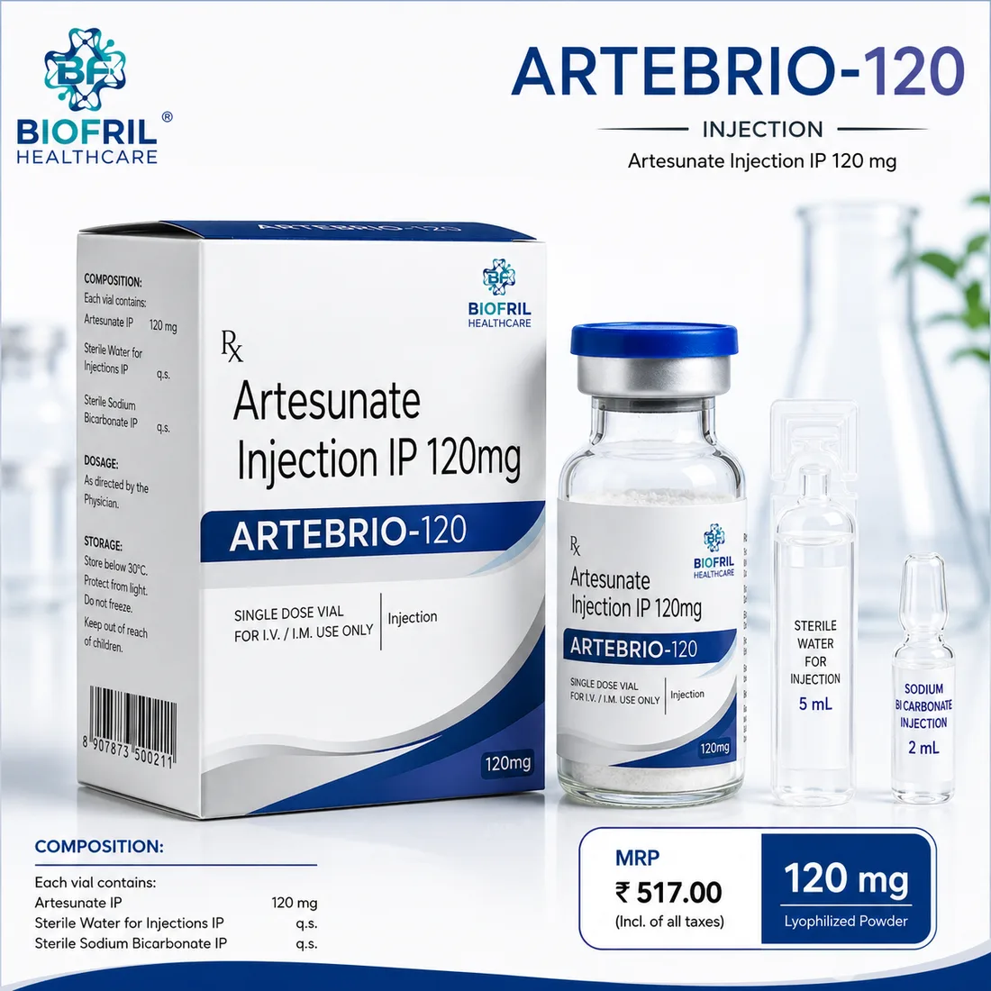 ARTEBRIO 120 by Biofril Healthcare — WHO-GMP manufactured