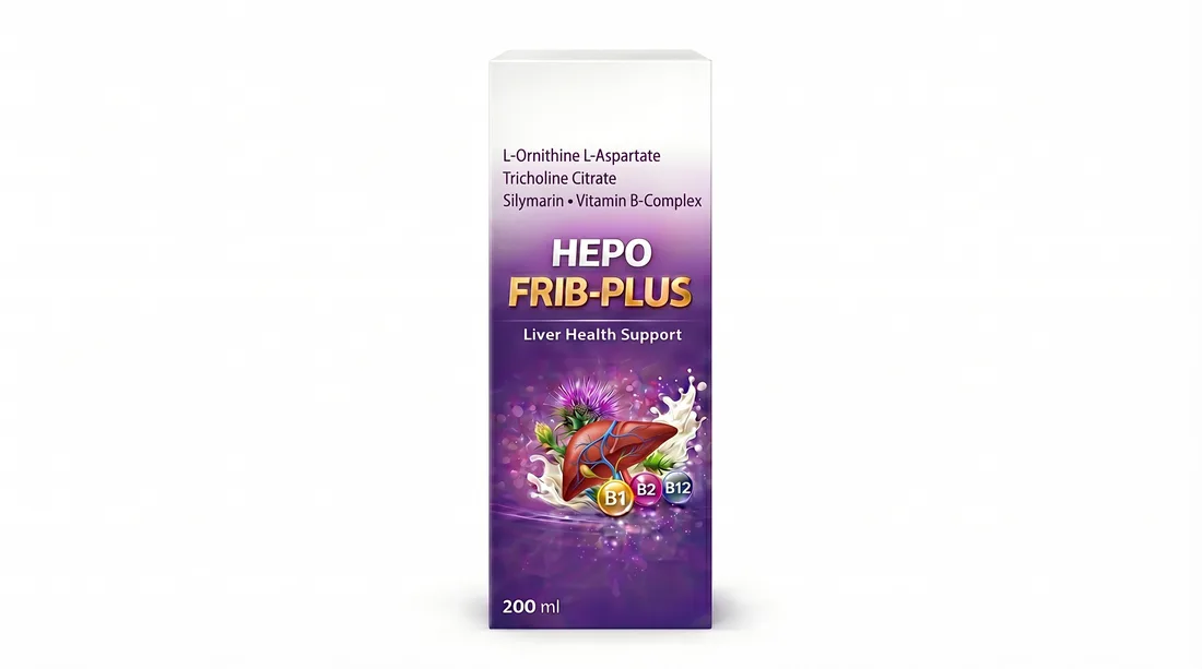 HEPO FRIB PLUS — L-Ornithine L-Aspartate + Silymarin Liver Tonic | Biofril Nutraceuticals