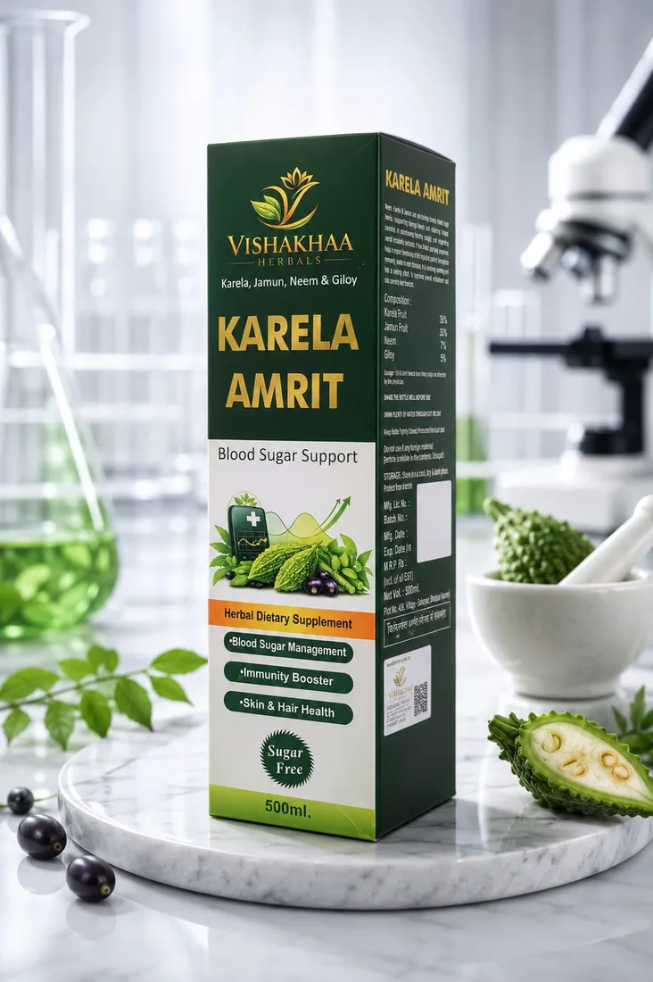 KARELA AMRIT — Karela-Jamun Health Juice | Vishakhaa Herbals by Biofril