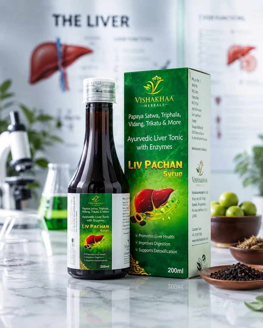 LIV PACHAN — Liver Tonic with Digestive Enzymes | Vishakhaa Herbals by Biofril