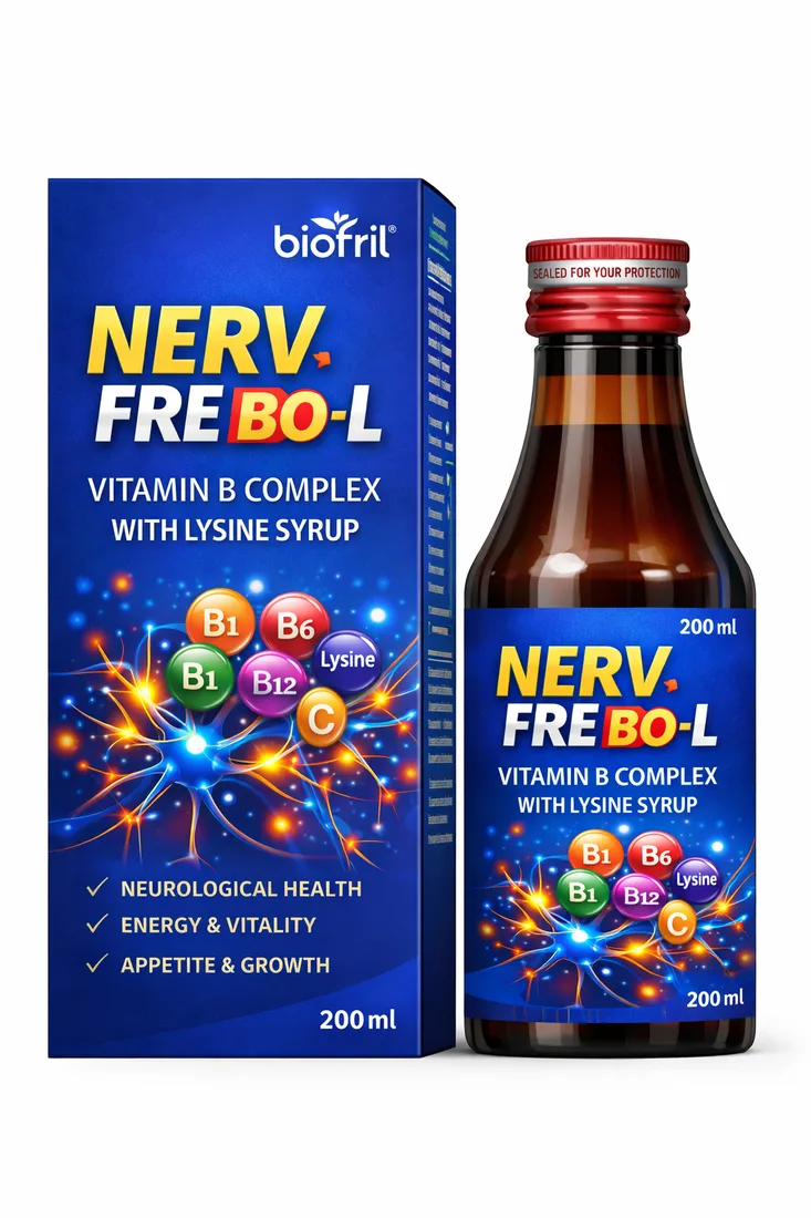NERV FREBO-L — Multivitamin with Lysine Syrup | Biofril Nutraceuticals
