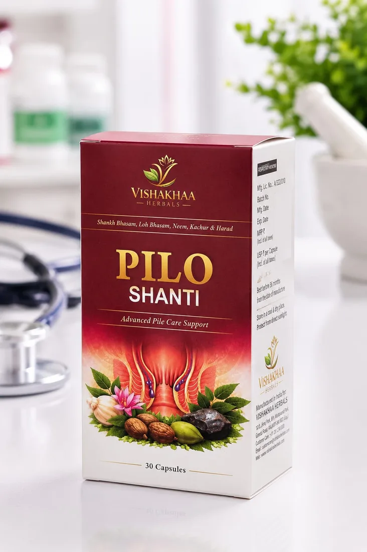 PILO SHANTI — Piles Care Capsules | Vishakhaa Herbals by Biofril
