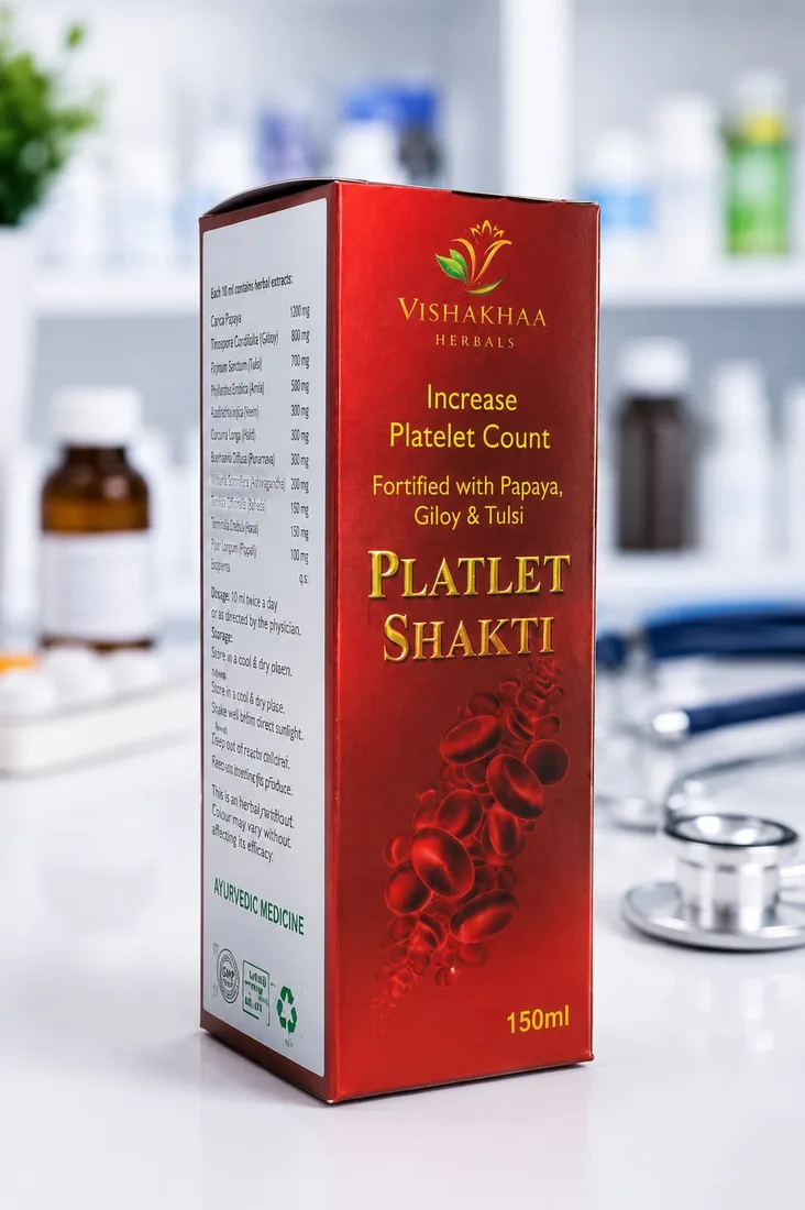 PLATLET SHAKTI — Platelet Support Syrup | Vishakhaa Herbals by Biofril